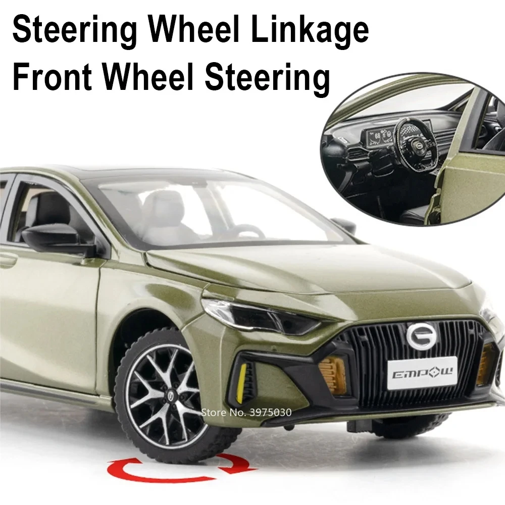 1:24 EMPOW NIO ES8 ミニチュアダイキャストおもちゃの車モデルプルバックサウンドライトおもちゃの車モデル子供大人の誕生日プレゼント