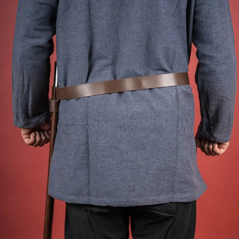 Medieval Viking Pirate Knight Sword Belt Leather Sheath Scabbard Holder Steampunk Accessory Men Larp Rapier Ring Strap Waistband