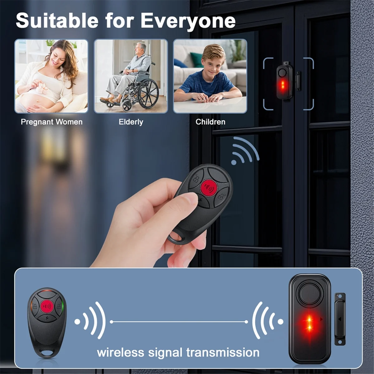 

AA98 Outdoor Door Window Magnetic Alarm Wireless Sensor Waterproof Monitor Burglar Anti Theft Home Security