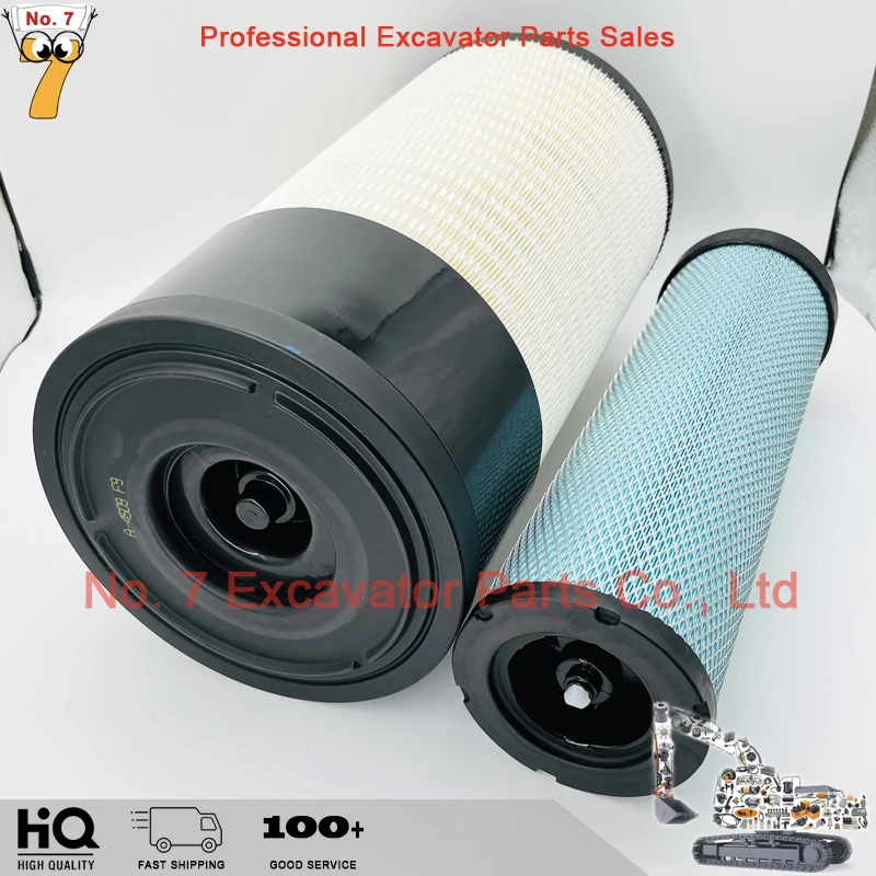 

Air filter set 11822829 11822828 P627763 P628203 60C1561 60C1562 471-6955 800155718 240100179817 SA16994 11K9-21310 453-5509