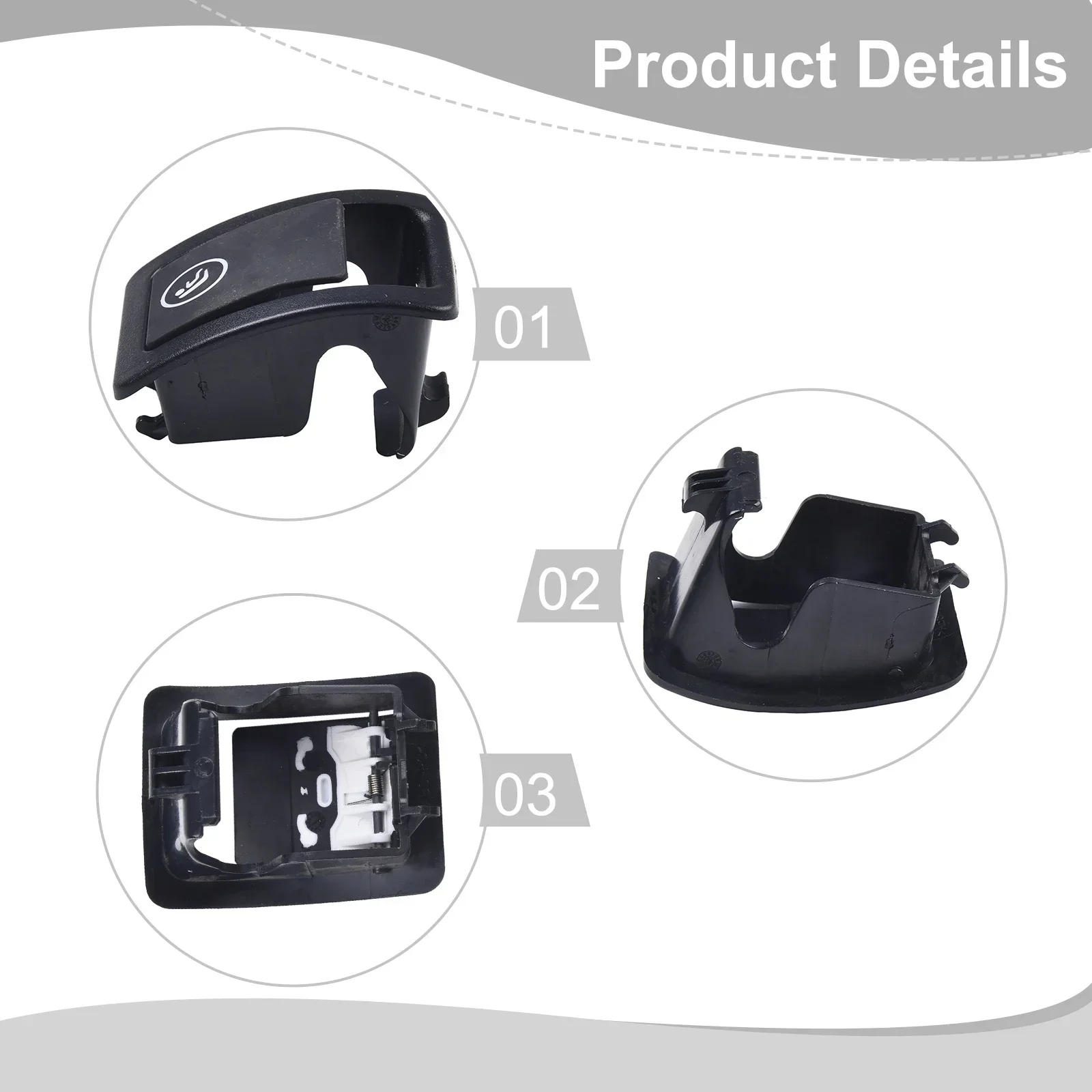 Seat Snap Cover Cap Clip 1pc A2059200806 Black Easy To Install OEM Quality Car Accessories High Quality Material