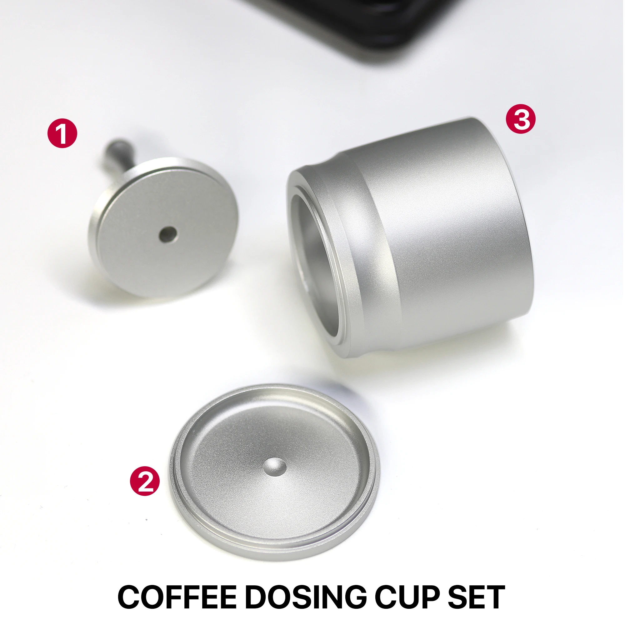 Coffee Dosing Cup, 51mm,58mm,Aluminum Alloy Espresso Dosing Funnel, Brewing Bowl, Portafilter Dosing Ring, Coffee Accessories