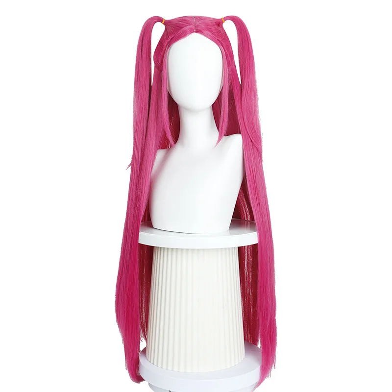 Film Kpop Cosplay Mira Demon Hunters Rosa Capelli lunghi Parrucche sintetiche resistenti al calore Accessori di carnevale Donne adulte
