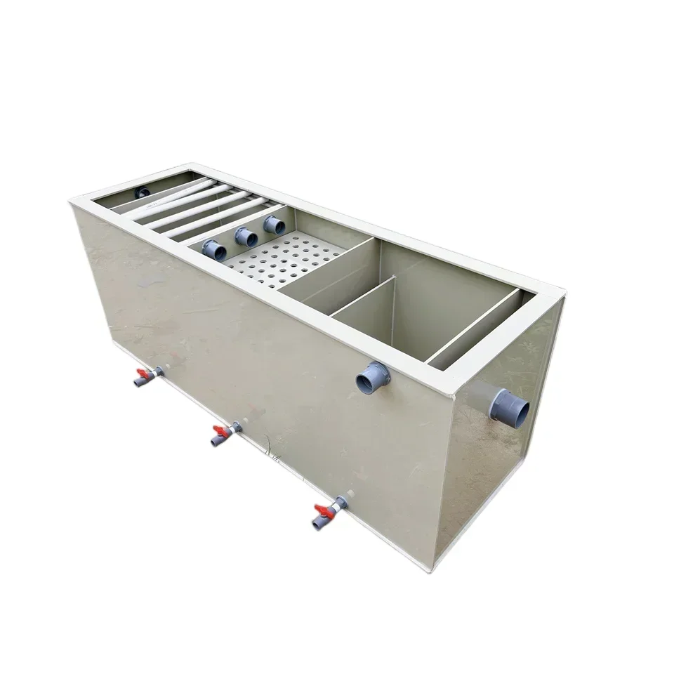 Y1 Fish pond filtration, dry wet separation, large box side tank with sedimentation bin