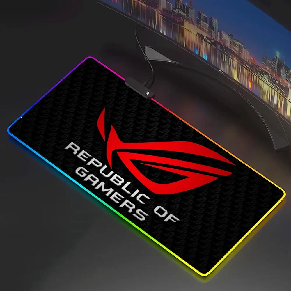 

ASUS ROG Mouse Pad Mousepad 800x400mm Rgb Mouse Pad Gaming Backlight Pc Accessories Gamer Keyboard Backlit Mat Desk Protector Mats Xxl Large Anime