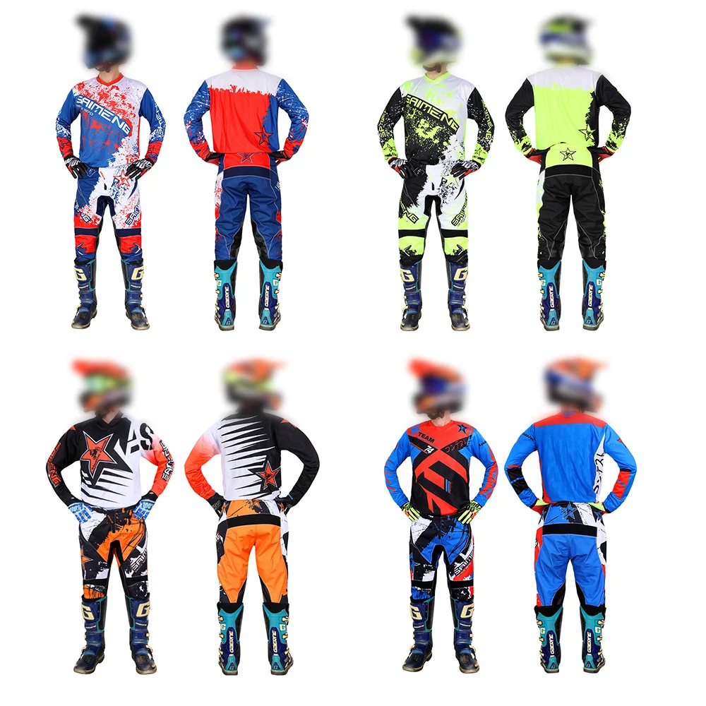 

Off road motorcycle set Men and women's motochross jerseys and pants MX Enduro racing suit DH ATV BMX customized Combo