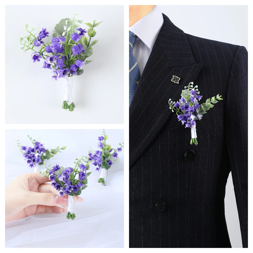 إكسسوارات الزفاف، زهور صدر زفاف العريس والعروس، مجموعة كاملة من الدبابيس لرفقاء العروس ووصيفات العروس