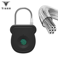2025 NEW Keyless USB Charging Fingerprint Lock Smart Padlock Door Lock 0.2sec Unlock Portable Anti-theft Padlock