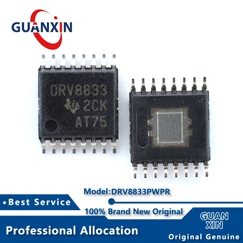 

100% New DRV8833PWPR DRV8833PWP TSSOP-16 Marking DRV8833