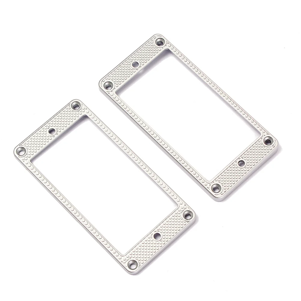 

Flat Pickup Ring Set Metal Frame for Guitar Humbucker Cover Plate Replacement Compatible with Lp Electric Models