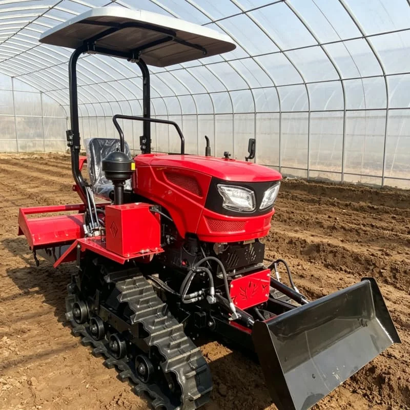 Customized Small 35HP Tractor, Upgraded Micro‑Tiller, Tracked Plowing Machine, Household Rotary Tiller