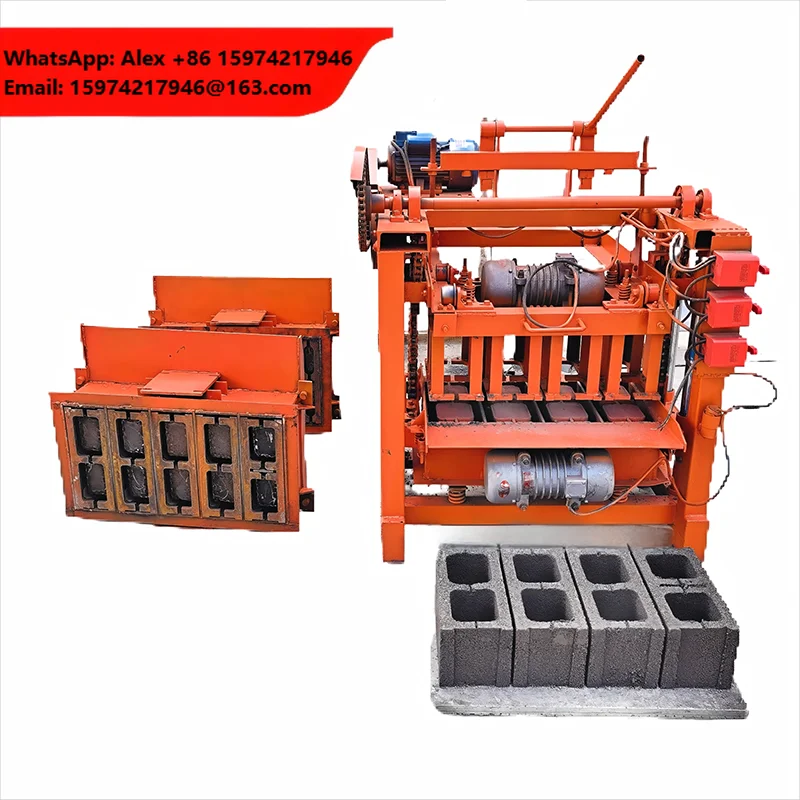 Small Hollow Paving Brick Making Machine Fly Ash Material Block Making Machine