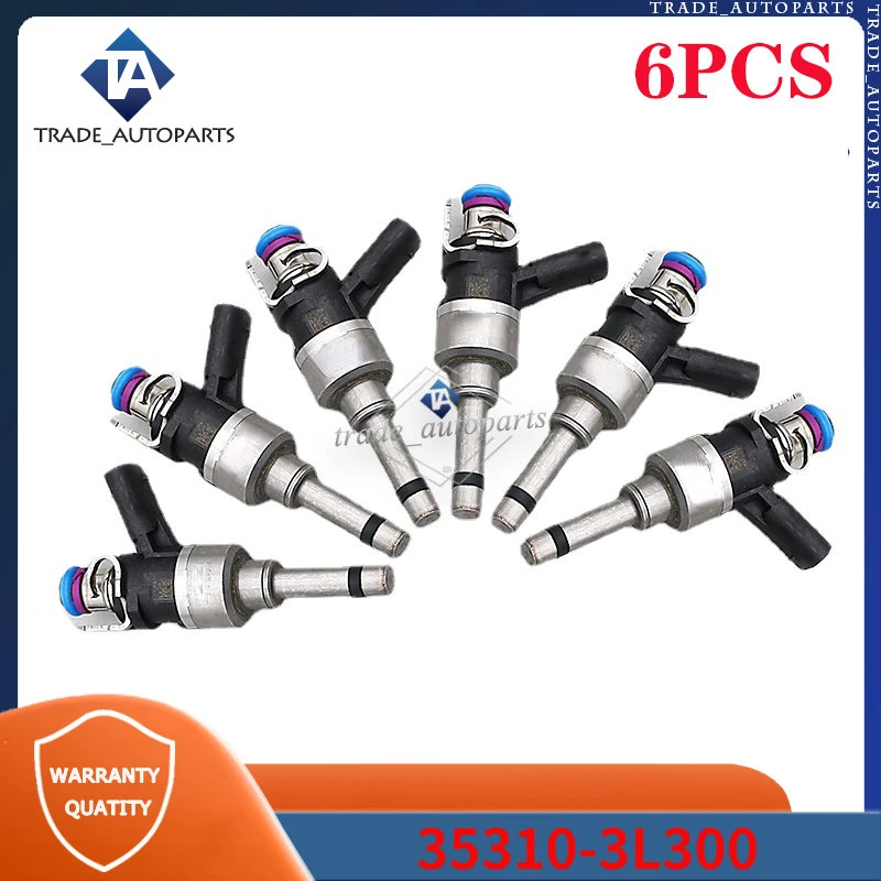 

For 2017 2018 2019 2020 Genesis G80 3.8L V6 Fuel Injector 6Pcs 35310-3L300 353103L300