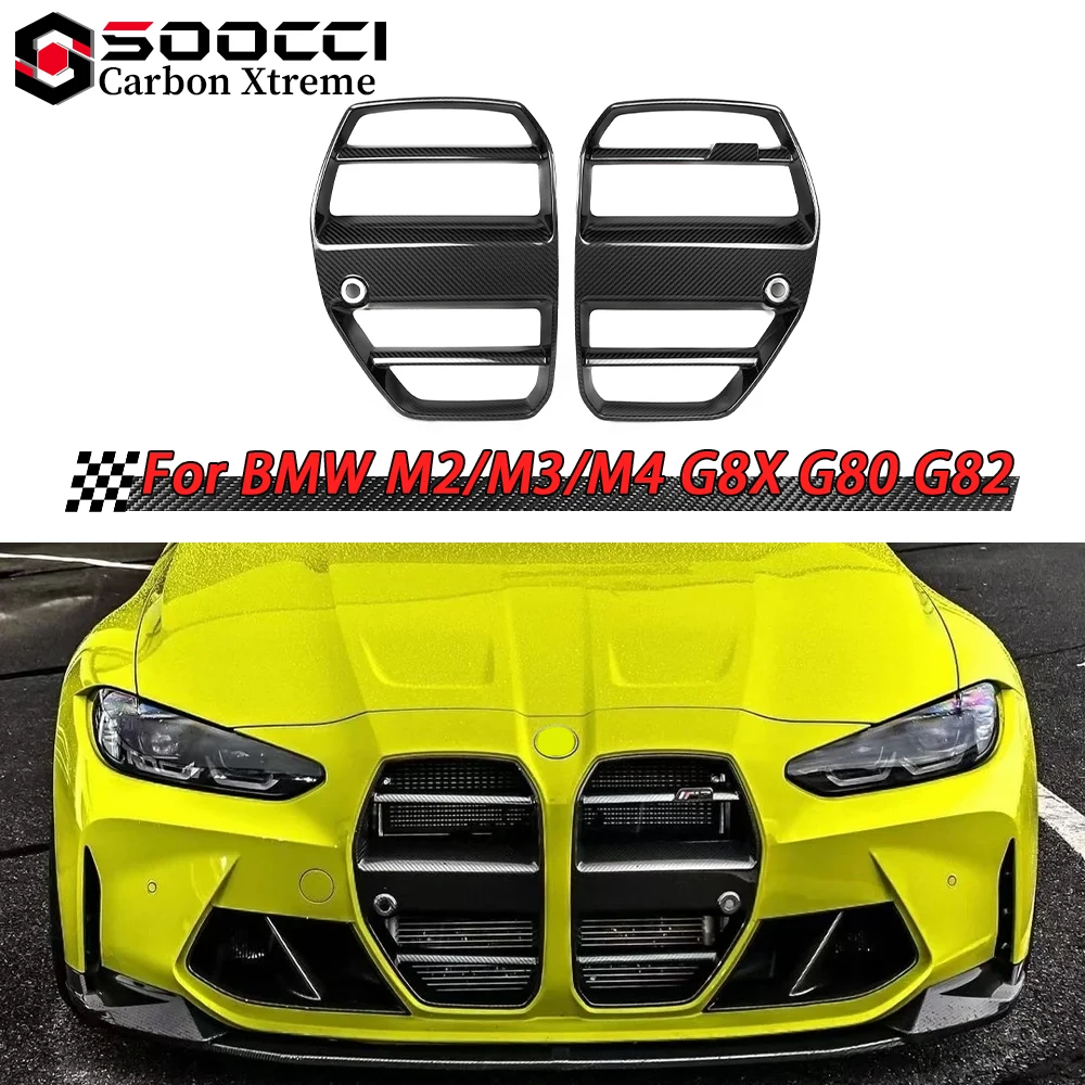 

Dry Carbon Fiber ST Style Front Grille for BMW G80 G81 G82 G83 M3 M4 Front Radiator Grilles Lip Diffuser Spoiler Splitter Grill