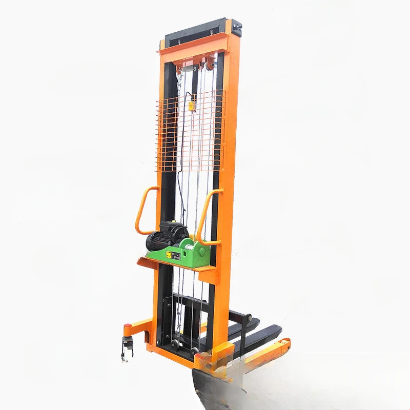 Electric manual hydraulic forklift 1 ton, 2 tons, 3 tons, stacking height, small loading and unloading truck, double gantry type