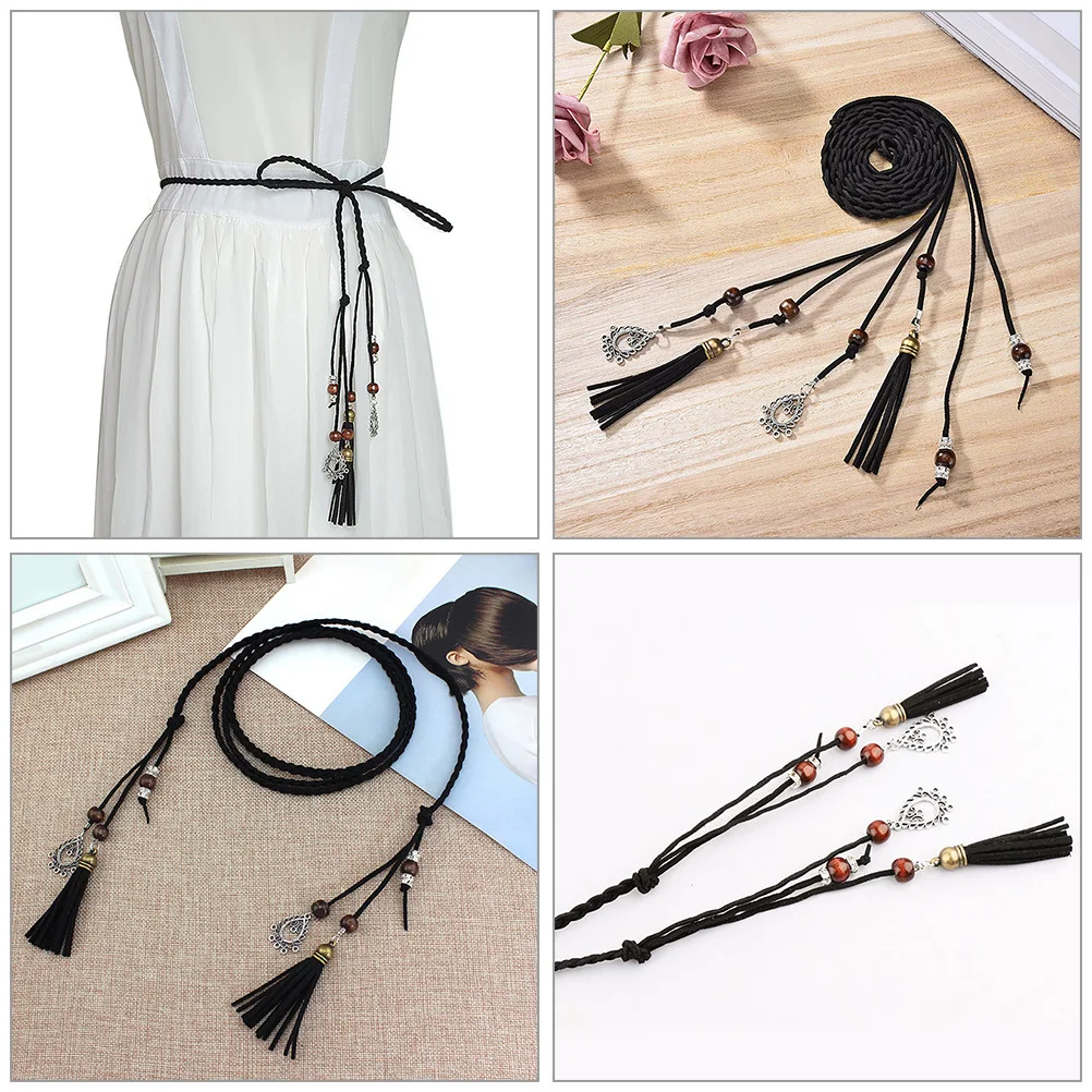 

Women'S Adjustable Rope Waist For Dresses Jeans Skirts Elegant Costume Accessory Dress Belt For Women Fashionable Waist