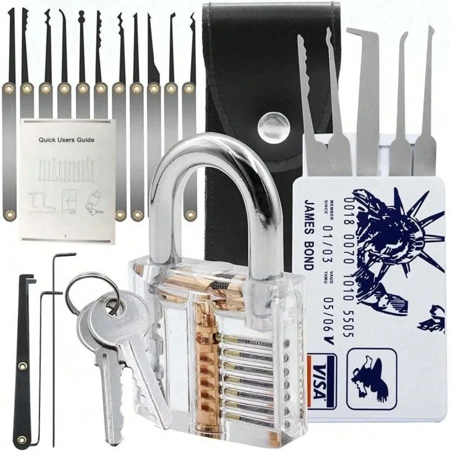36 Pieces Precision Hook & Pick Set, Portable Stainless Steel Repair Tools, Lock Repair & Pick Kits, Locksmith Tools For Home Us