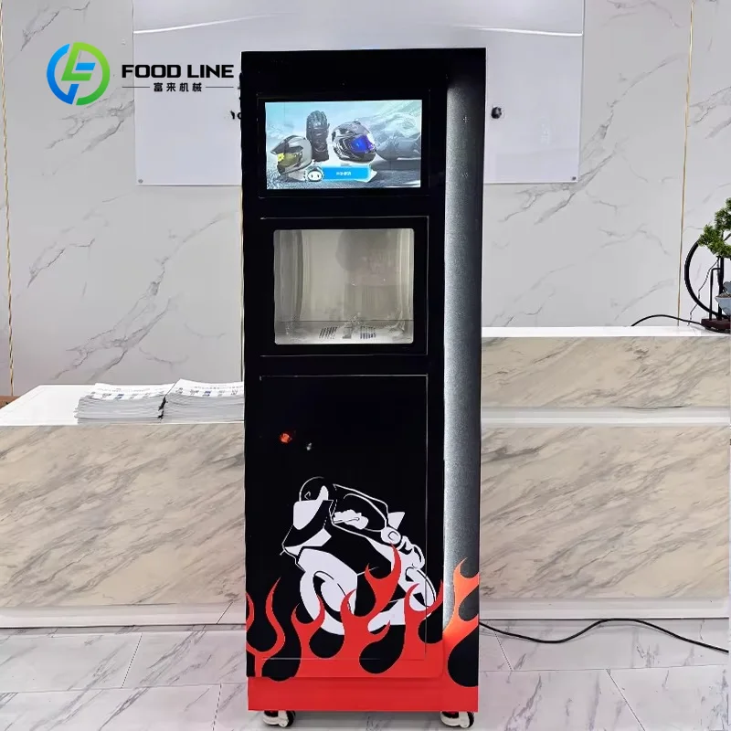 Customize Factory Price Automatic Motorcycle Helmet Cleaning Vending Machine with LCD Touchscreen Multiple Payment Options 3-Yea