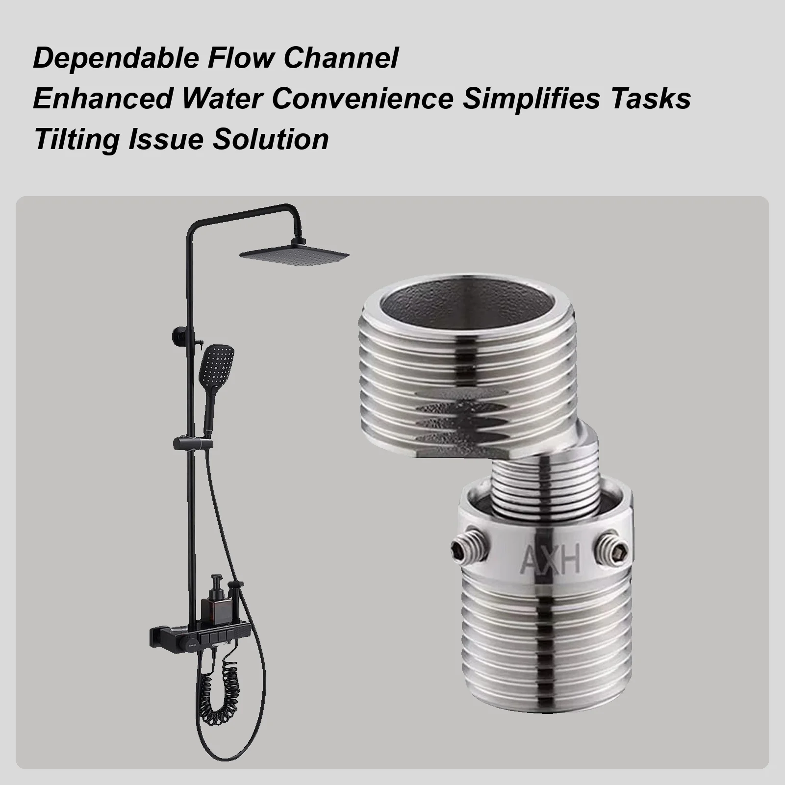 

Угловой клапан для смесителя для душа, вращающийся на 360 градусов разъем, настенный адаптер для смесителя для душа для сильного расхода воды в ванной комнате