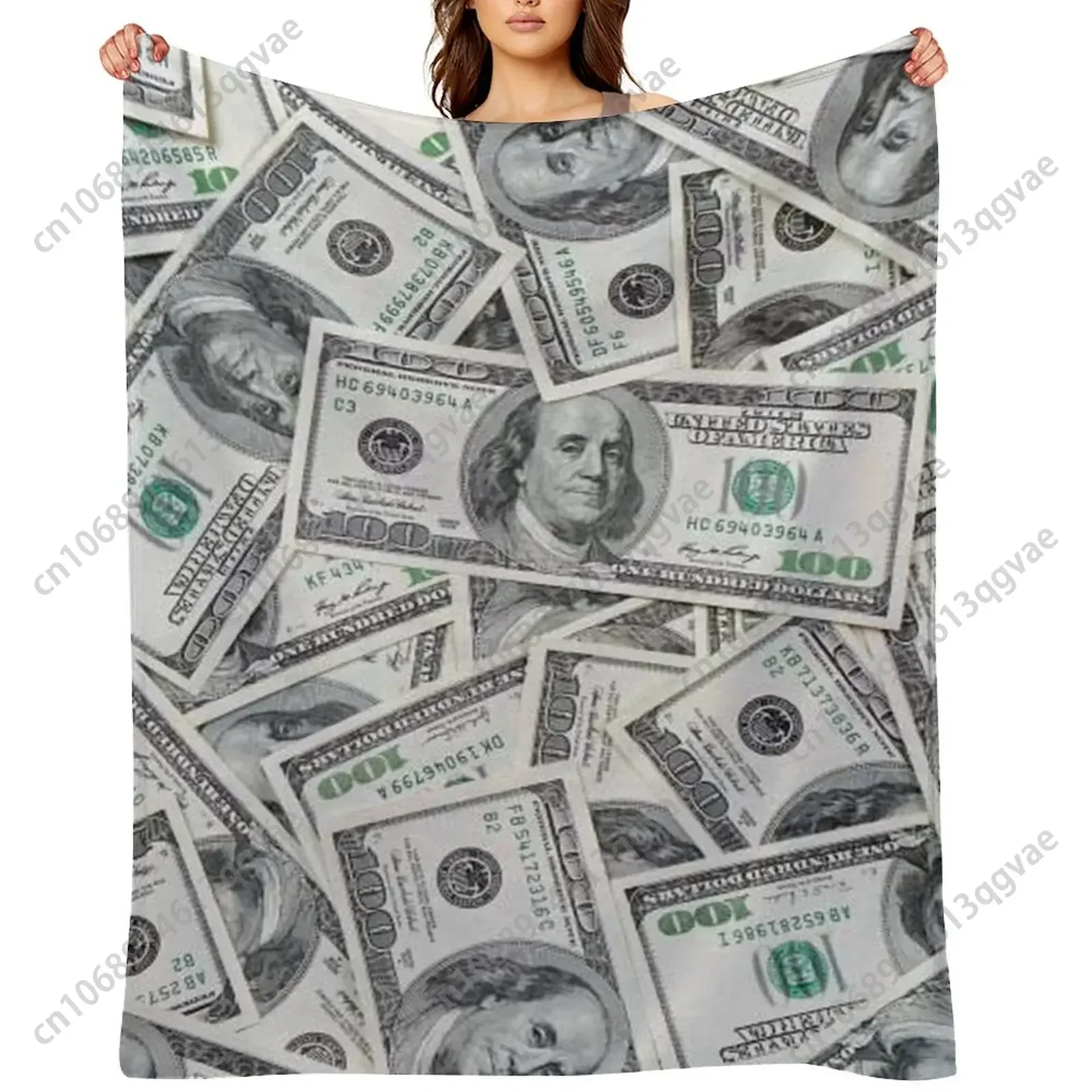 Dollar Printed Flannel Blankets Are Soft Comfortable and Warm Perfect for Winter Naps Homes Offices Travel Camping and More