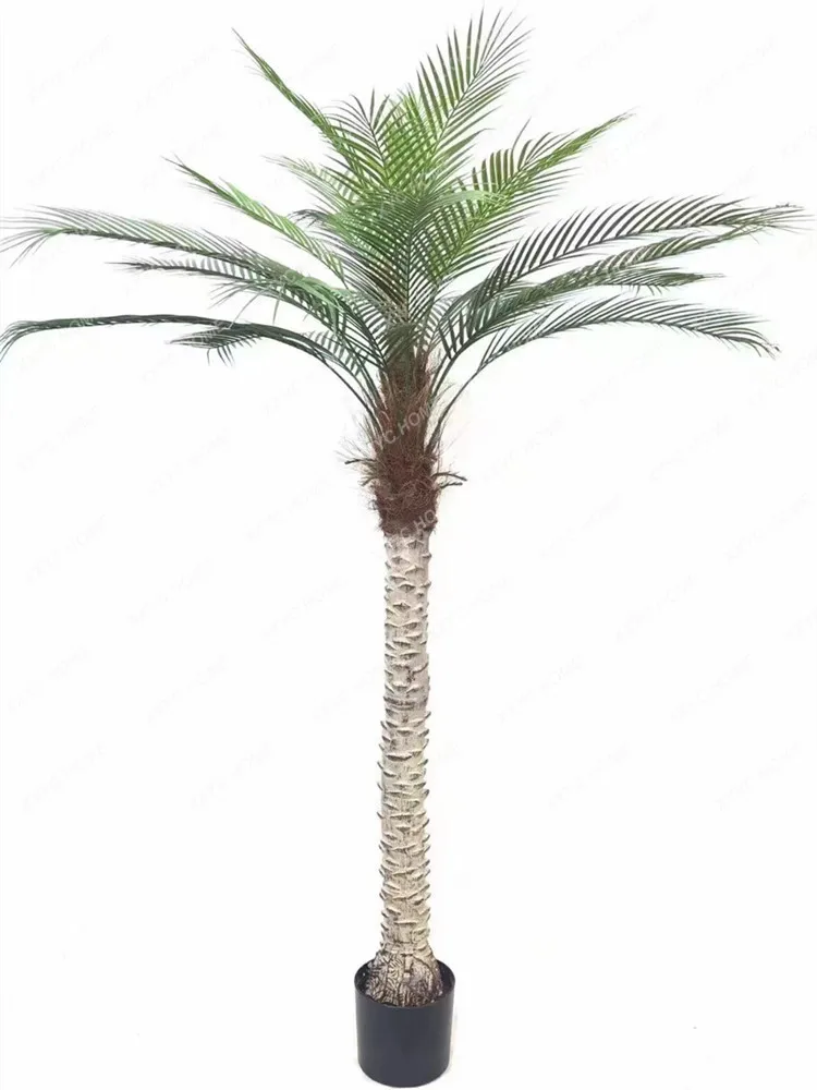 160/180/200cm Artificial Palm Tree Fake Tall Coconut Tree Simulation Plant Bonsai Indoor Large Tropical Green Floor Potted