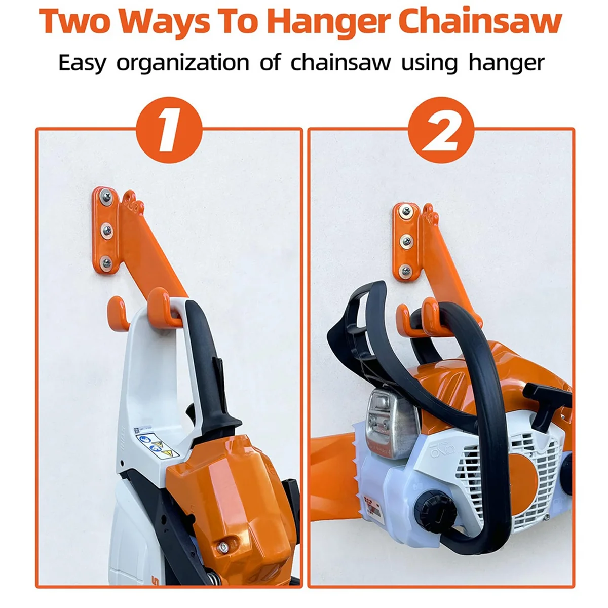 

A002 Tools Wall Mount Hanger Chainsaw Hanger Wall Mount Holder Garage Storage Chainsaw Holder 1 Set