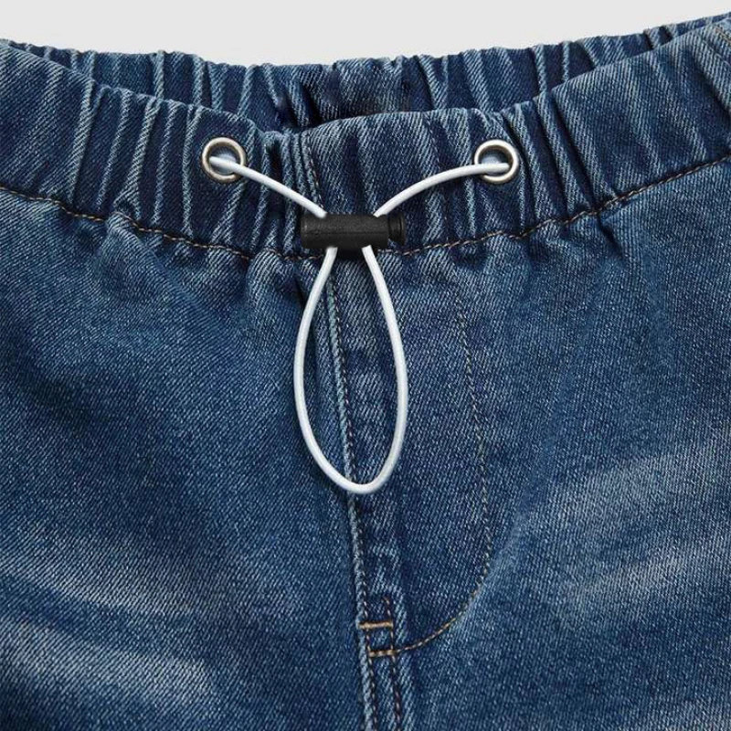 Calça jeans azul para mulheres, perna larga, reta, longa, jeans, cintura alta, y2k, solta, elegante, primavera verão 2025