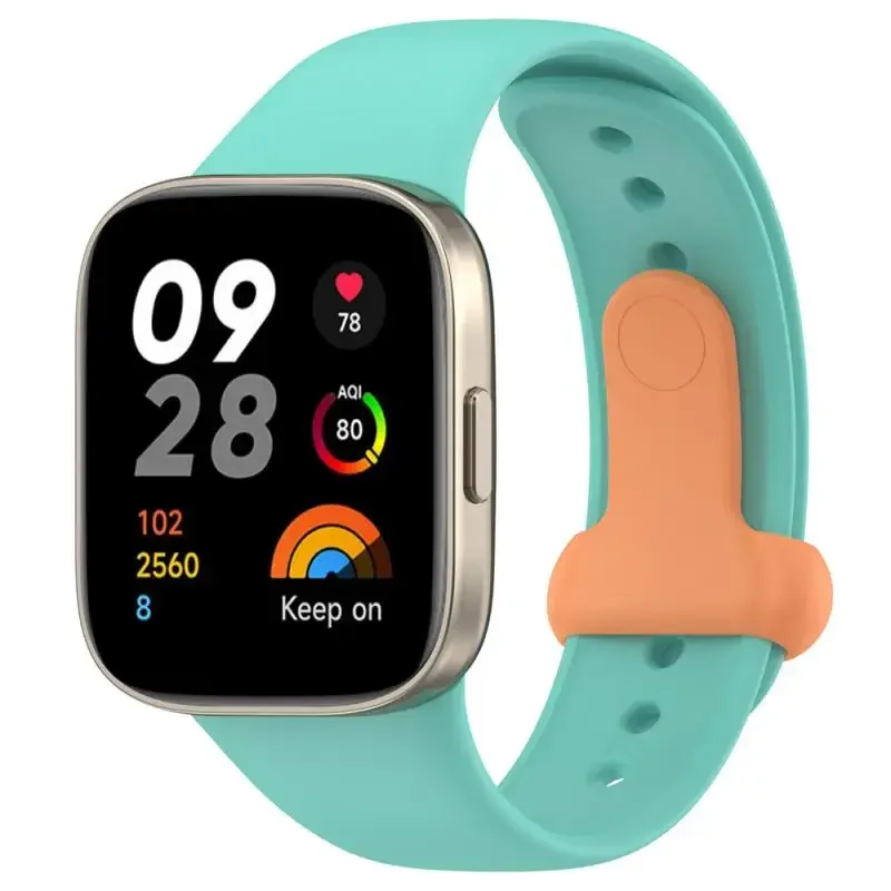 Pulseira oficial para Xiaomi Redmi Watch 3, pulseira de substituição de silicone macio ativo, pulseira colorida