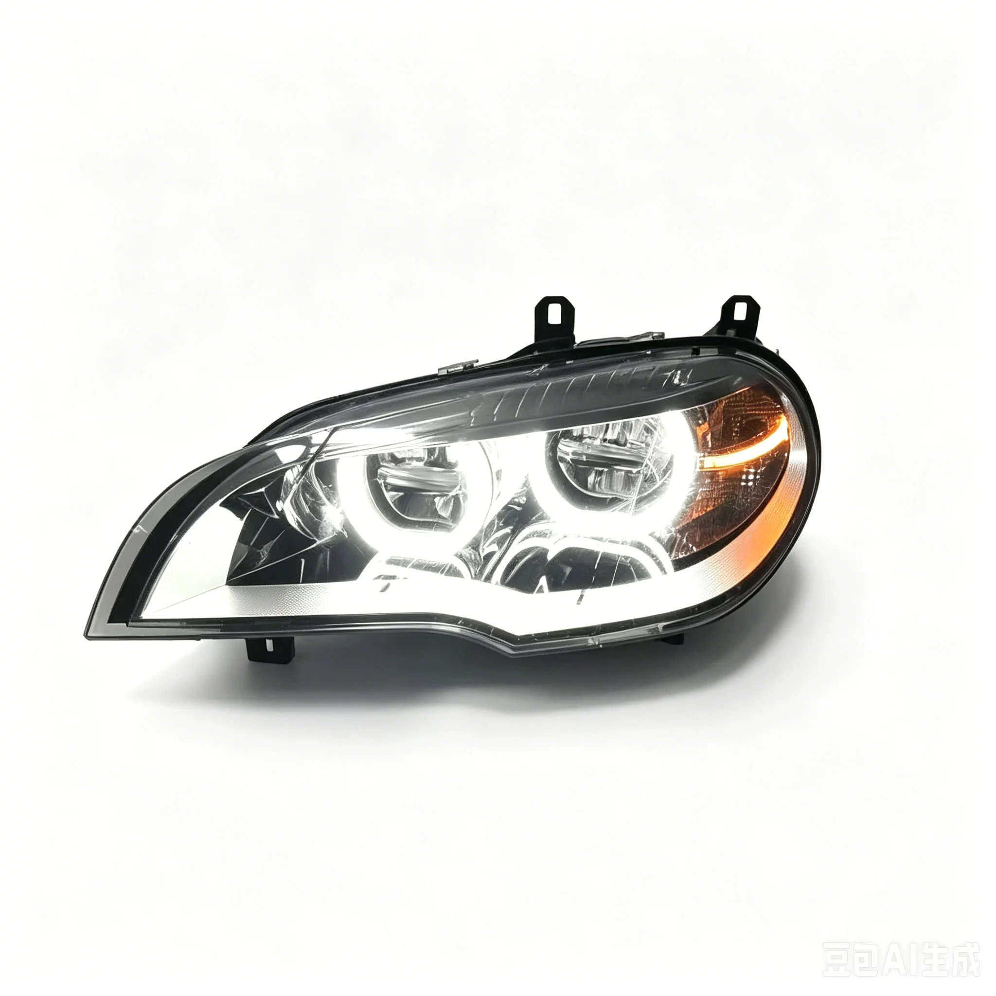 HEADLIGHT ASSEMBLY, UPGRADED 2011-2013 X6 E71 LED HEADLIGHT For BMW X5 SERIES E70 2008-2013,YELLOW-WHITE DRL SWITCHABLE