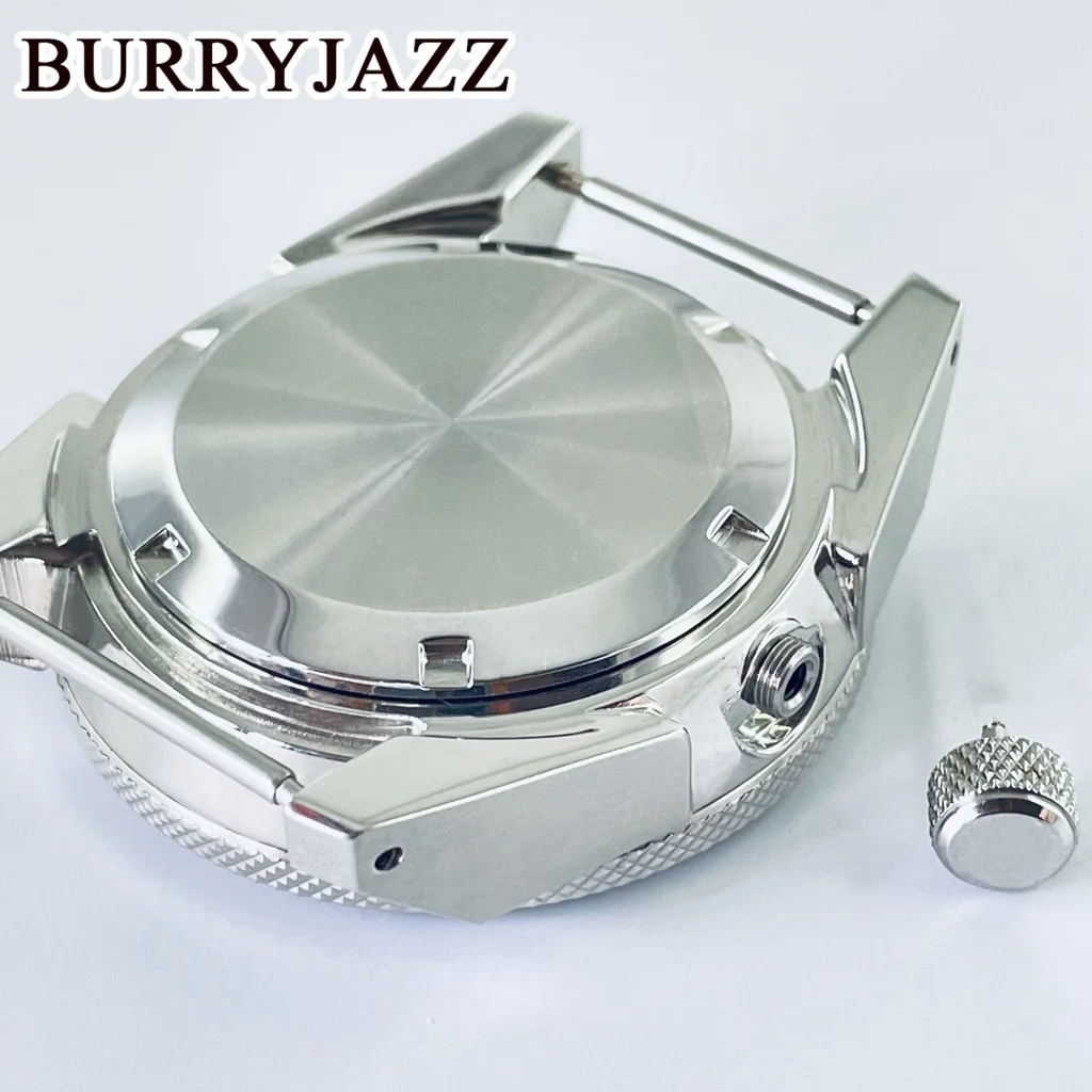 BURRYJAZZ Silver 43mm NH35 NH36 NH34 NH38 NH70 NH72 Diving Watch Modified Samurai Case Ceramic Bezel  Waterproof Sapphire Glass