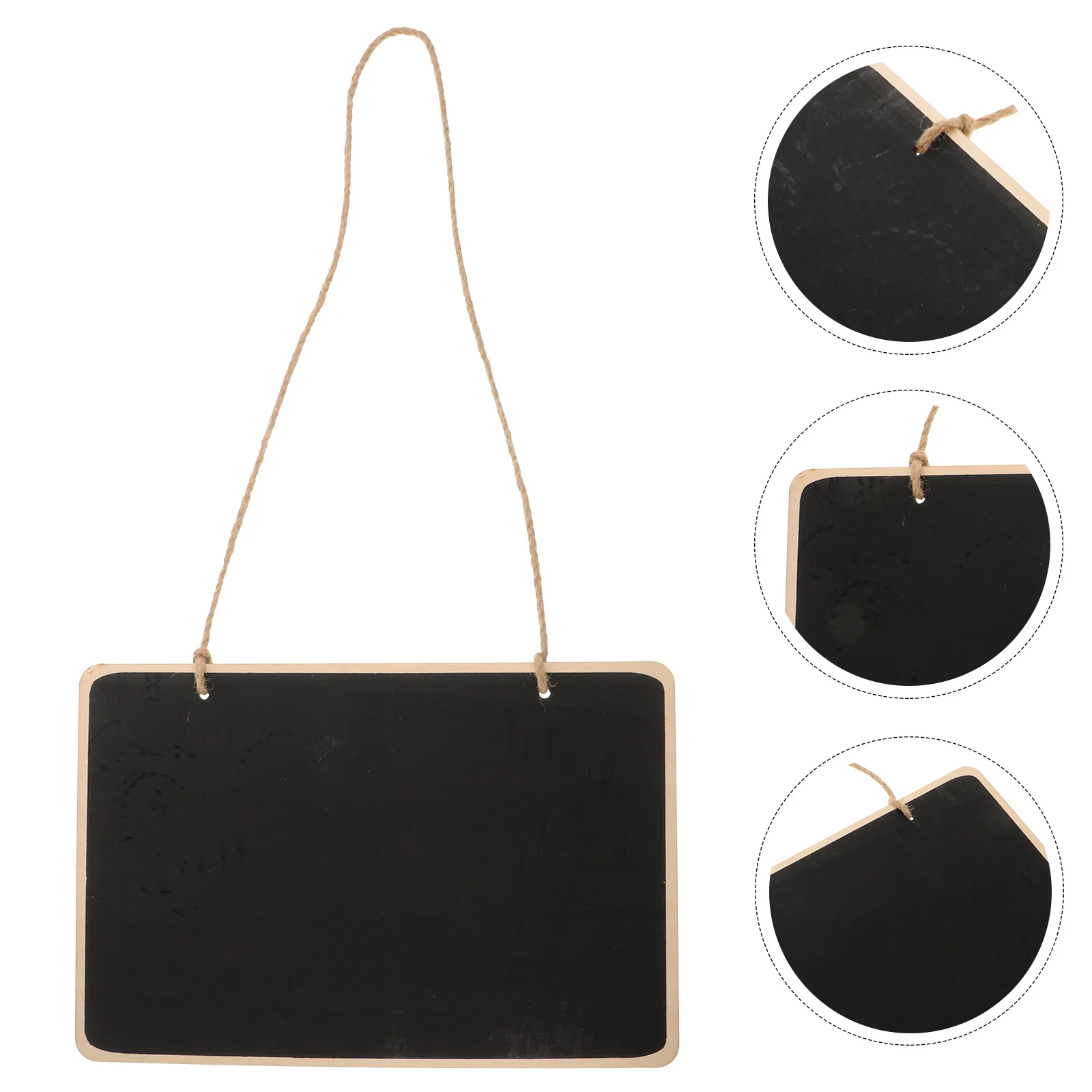 Mini Wooden Hanging Chalkboard Sign Small Reusable Door Message Board Erasable Memo Chalkboard Sign Chalk Board Erasable