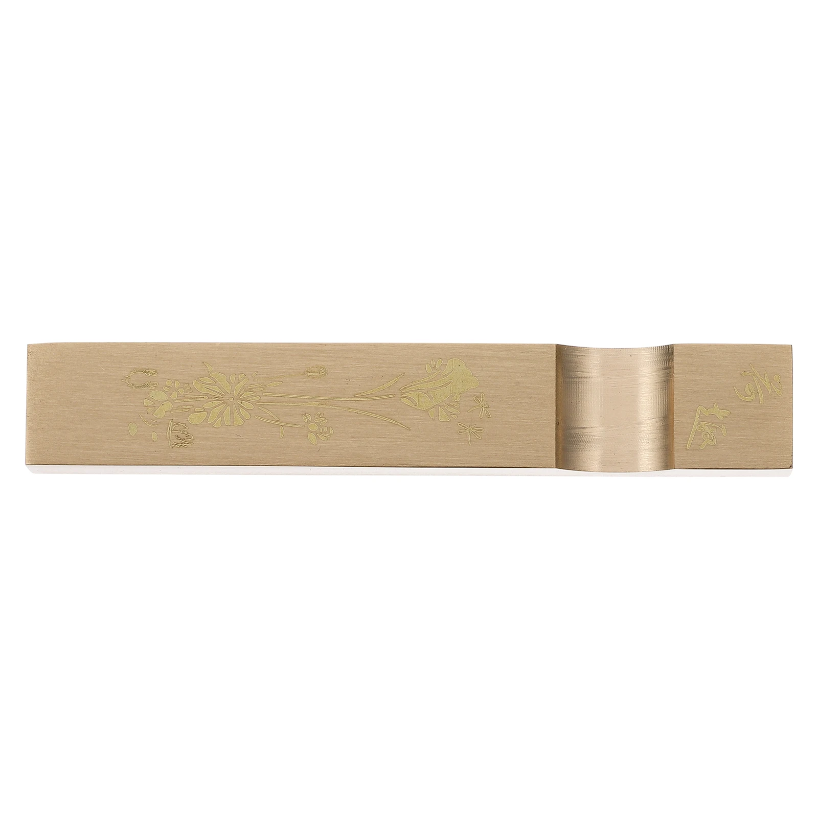 

Brass Paperweight Rectangular Calligraphy Weight Smooth Edges For Writing Practice Brush Rest Office Decor Art Supplies