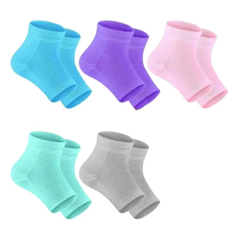 1 Paar Silikon-Feuchtigkeitsgel-Fersensocken, wiederverwendbar, gegen rissige und spröde Füße, für glatte Hautpflege, Peeling-Fußschutz-Tools – Detail 8