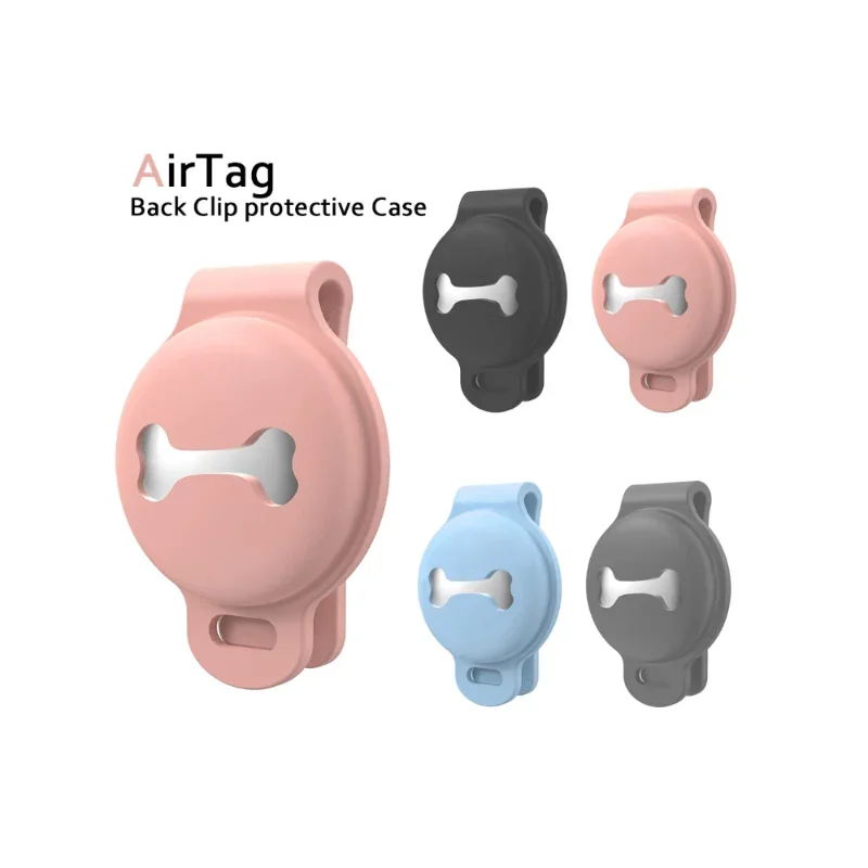 For Apple Airtag Case Dog Cat Collar GPS Finder Colorful Luminous Protective Silicone Case For Apple Air Tag Tracker Holder