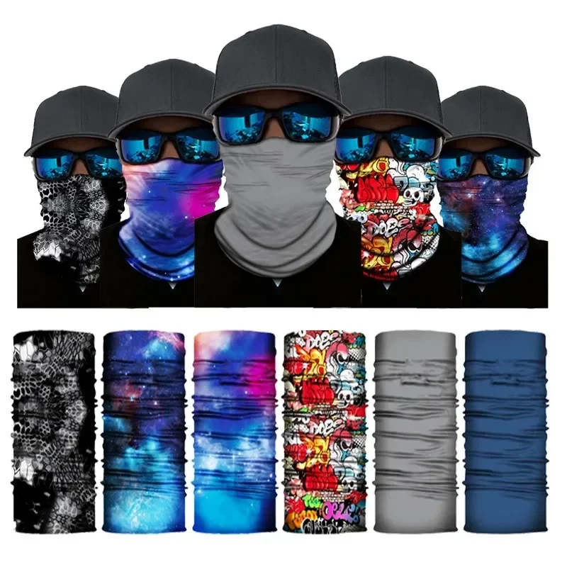 Pattern series spot magic headscarf outdoor riding sunscreen windproof mask sports sweat-absorbing seamless scarf  bandanas