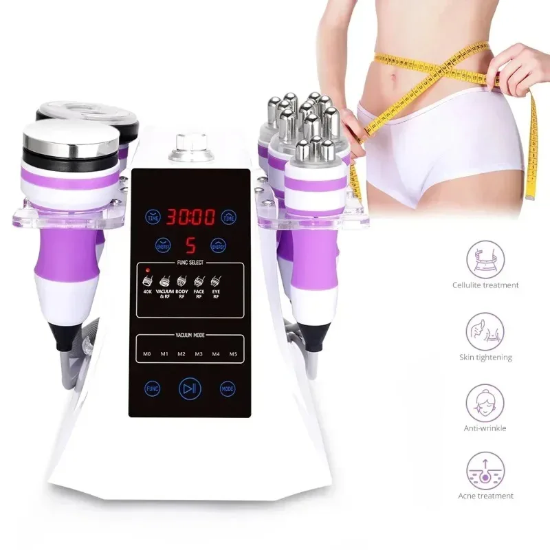 

5-in-1 40K UltrasonicCavitation Machine-Vacuum Fat Loss & Body Shaping Device with Anti-Cellulite, Wrinkle Removal & Infrared