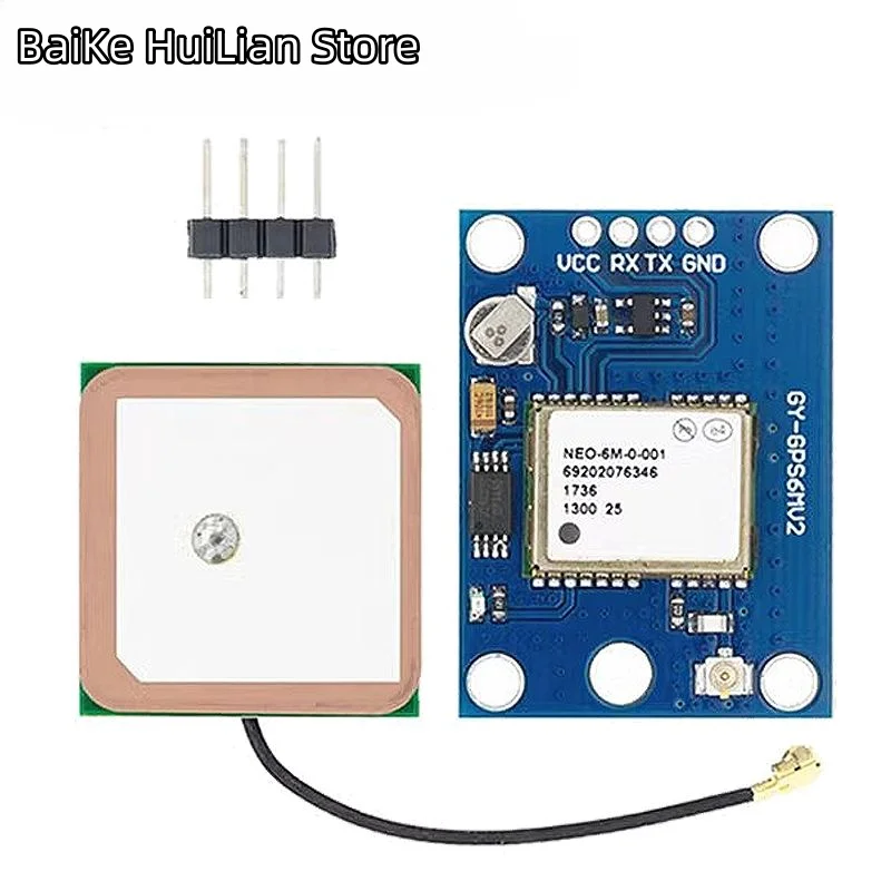

GY-NEO6MV2 New NEO-6M GPS Module NEO6MV2 with Flight Control EEPROM MWC APM2.5 Large Antenna for Arduino 6MV2