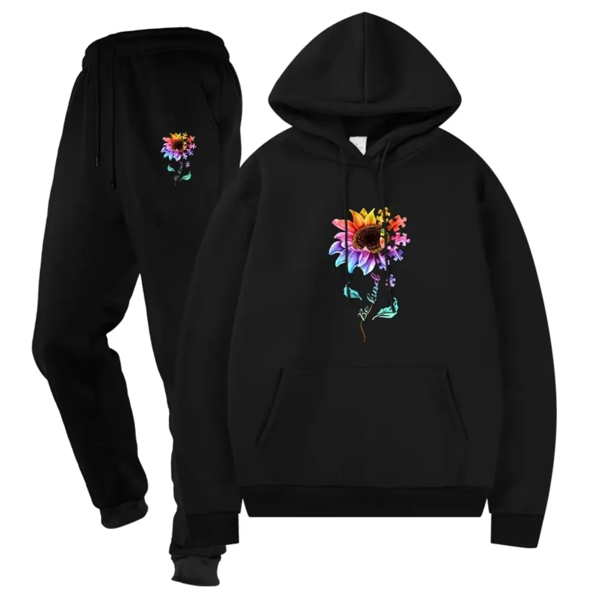 

M Новинка 2025 года, осенне-зимнее мужское модное спортивное пальто с принтом для отдыха, спортивный комплект из 2 предметов с капюшоном для бега