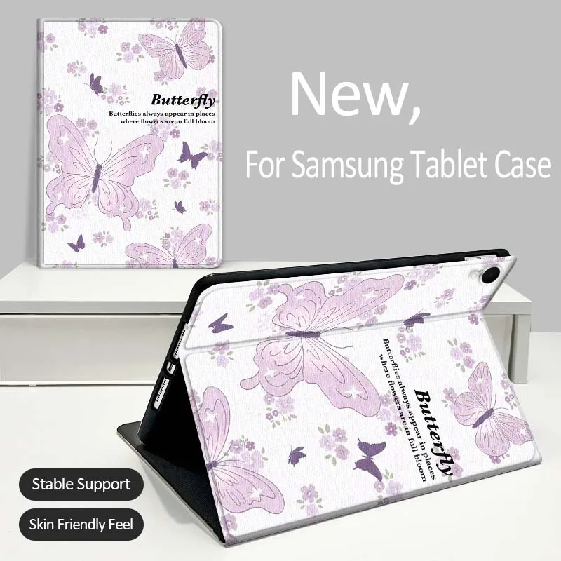 

Flower Butterfly Love For Samsung Galaxy Tab A A7 A8 A9 A11 S6 S11 Lite Plus 10.1 10.4 10.5 Inch 2022 2025 Tablet Case
