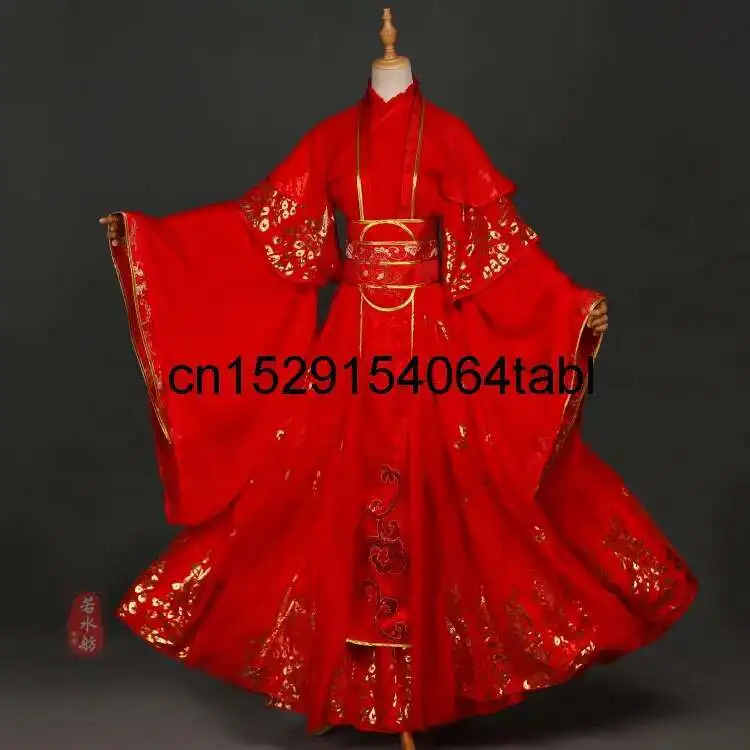 

Mo Dao Zu Shi Cosplay Wei Wuxian Wedding Dress Heavenly Officials Bless Xie Lian Ancient Cosplay Custome Halloween Han Fu
