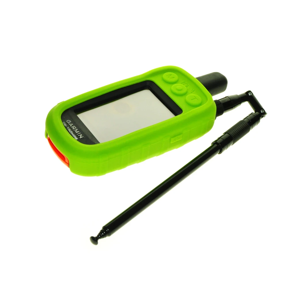 Silicone Protect Case Skin Cover + Extendable Accessories (Black) for Garmin Alpha 100 Alpha100 Handheld GPS Accessories