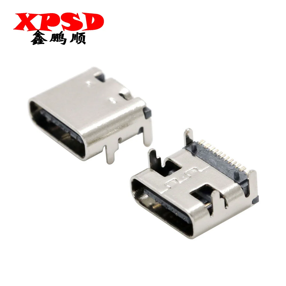 Typ C USB 3.1 2 6 14 16 24 złącze pinowe gniazdo SMT żeńskie gniazdo DIP SMD do wysoki prąd ładowania PCB Port przesyłu danych