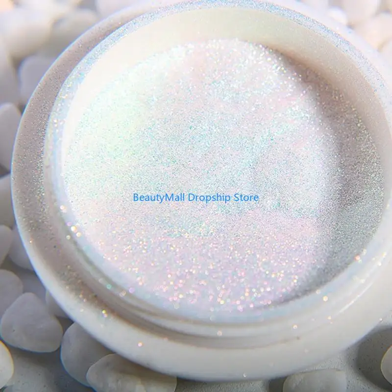 40JD Mirror Powder Metal Mirror Glitter Metallic Effect Chrome Dust Art Pigment Decoration Christmas Nails