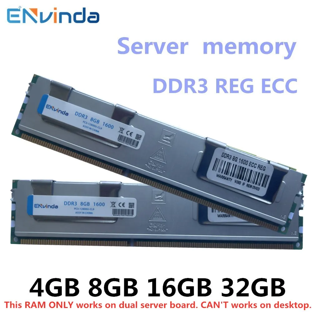 DDR3 4GB 8GB 16GB 32GB Server Memory REG ECC 1600 1333 1866 2133 2400 2666 MHz PC3 RAM Support x79 x58 LGA 2011 Motherboard