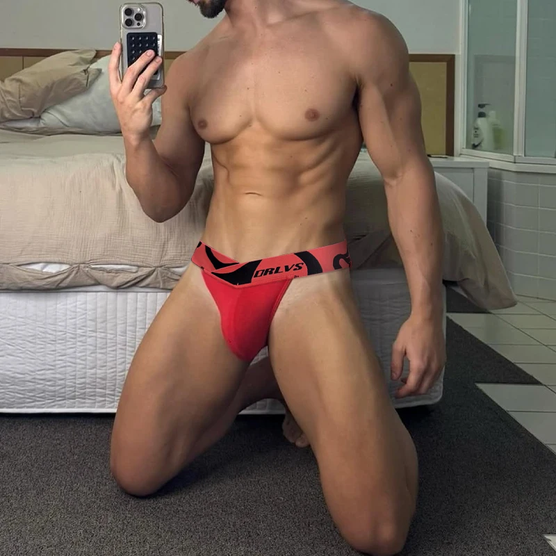 

Сексуальные мужские трусы из модала, дышащие трусы для фитнеса с низкой талией, U-образные выпуклые спортивные трусы с высоким разрезом для мужчин, модные треугольные трусы