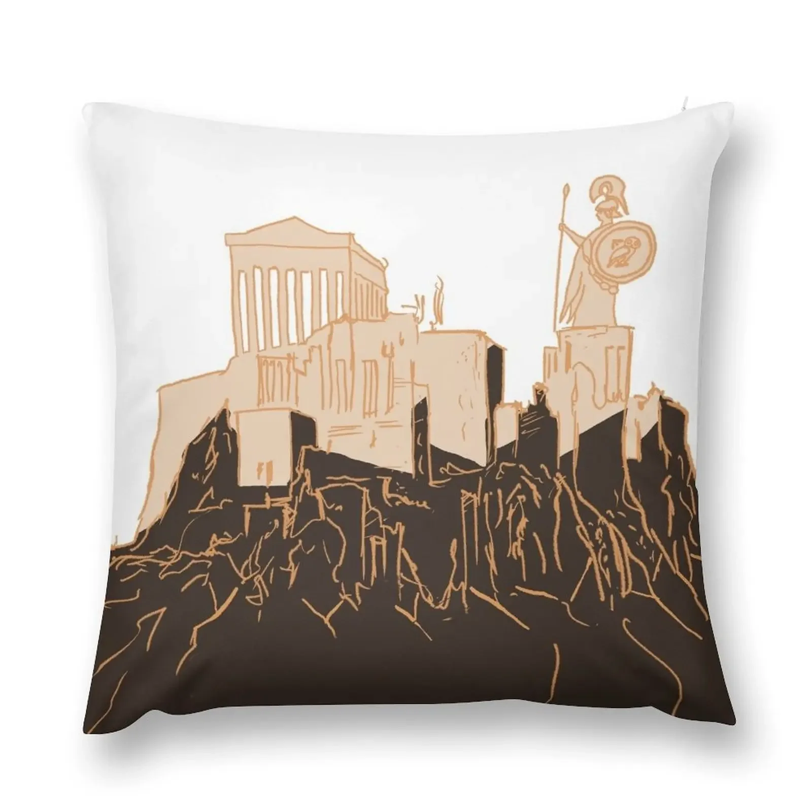 Acropolis of Athens Throw Pillow Sofa Cushions Covers luxury decor Cushion Cover Set pillow