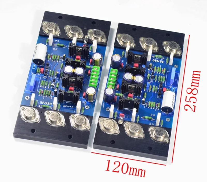 Siehe KSA100 MKII Circuit M980 HiFi Fever Class AB 300W+300W ON MJ15024/15025 + MJE15032/15033 Gold Seal Tube Verstärkerplatine