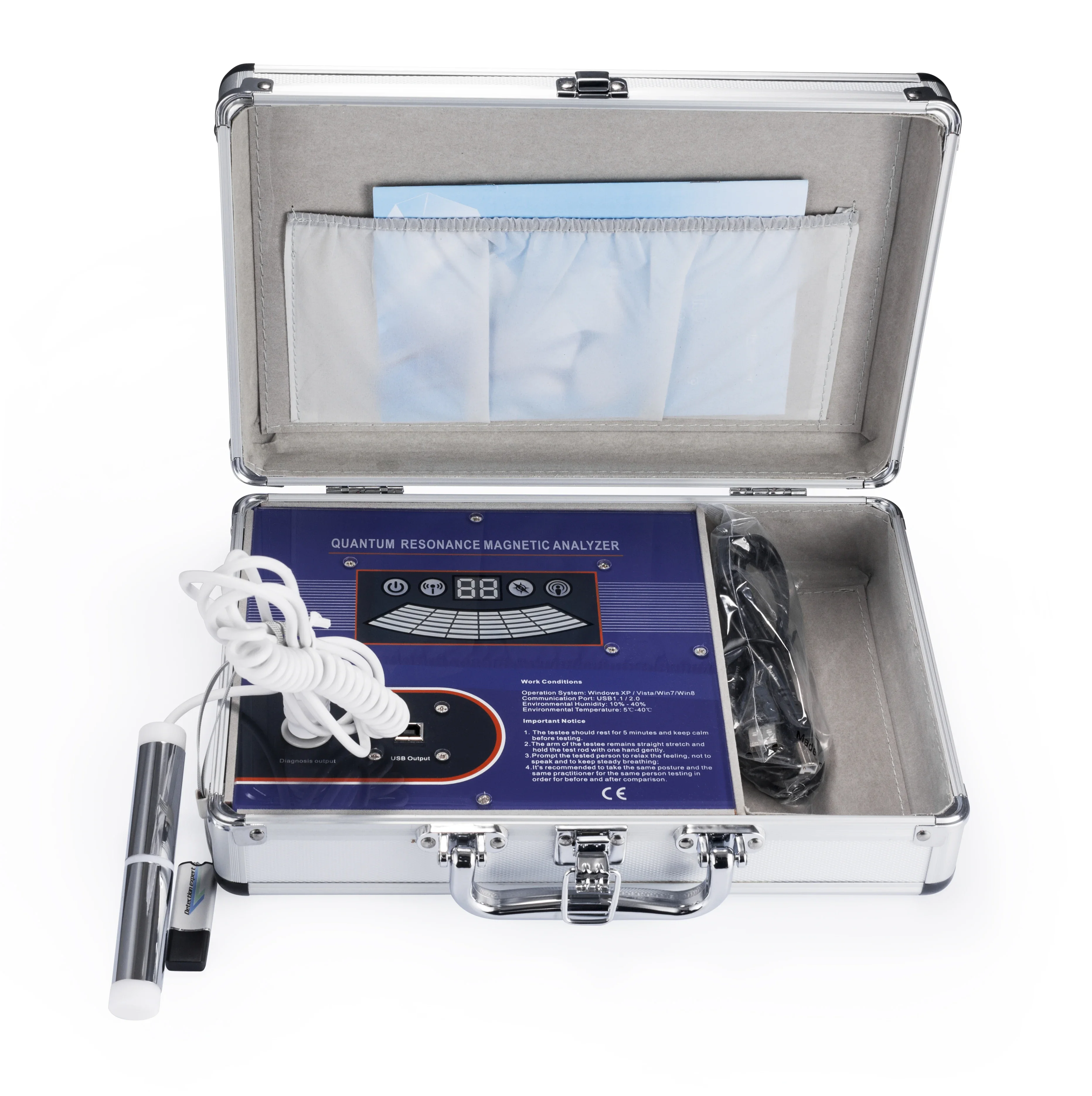 

Новейшая версия 2025 года: Обновленный аппарат для квантового магнитно-резонансного анализа тела (фиолетовый)