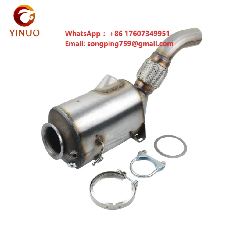 YINUO Three Way Catalytic Converter for for BMW 325d 330d 525d 530d 18307806413 18307806411 18304717412 18307812875 18307808235