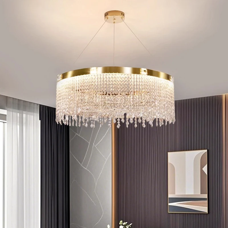 home decorationPendant lights, luxury crystal living room chandelier, bedroom Pendant lamp, ceiling light, indoor lighting